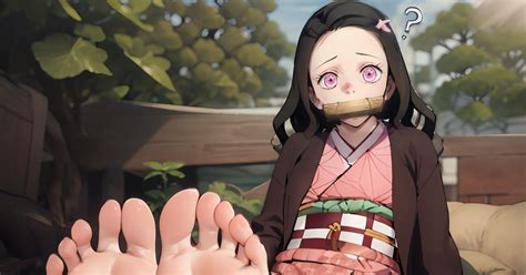 nezuko feet|nezuko, barefoot, animefeetworship / Nezuko